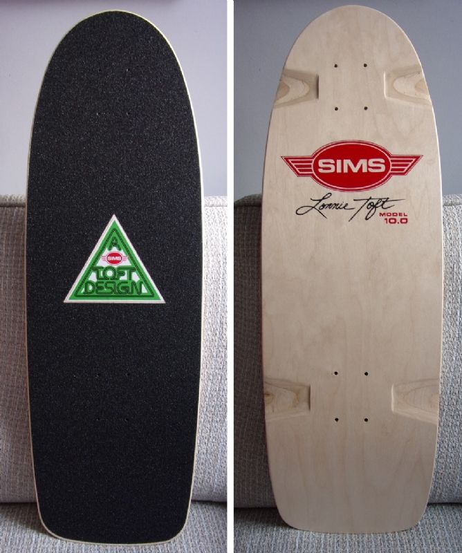 Sims skateboard deck